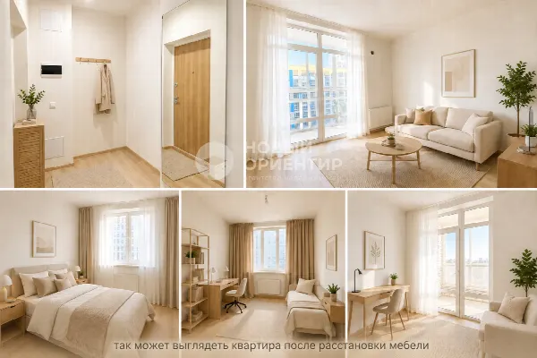 2-комн. квартира, 66.02 м², 7/24 эт.
