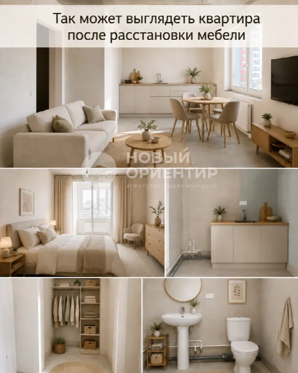 1-комн. квартира, 45.6 м², 5/17 эт.