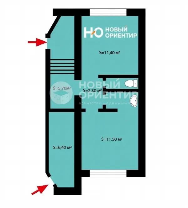 Коммерческое помещение, 40 м²