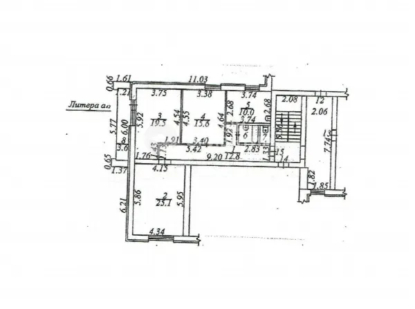 3-комн. квартира, 86.9 м², 4/5 эт.